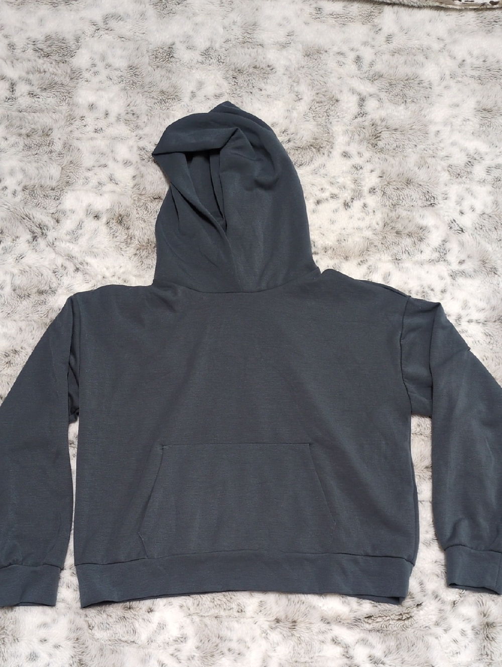 $5 MOVING SALE! Women's Hooded Pullover Sweatshirt in Charcoal
